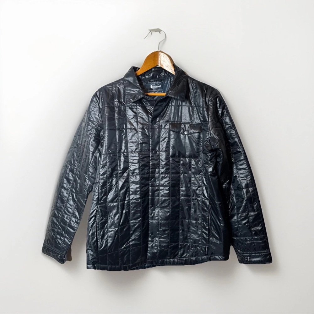 Cotopaxi Men’s Kusa Shirt Black Snap Buttons Jacket Insulated Llama‎ Fiber Small